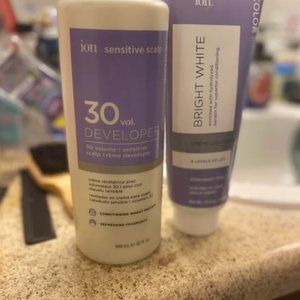 ion bleach, ion cream bleach(never used only opened), ion 20vol ion 30vol